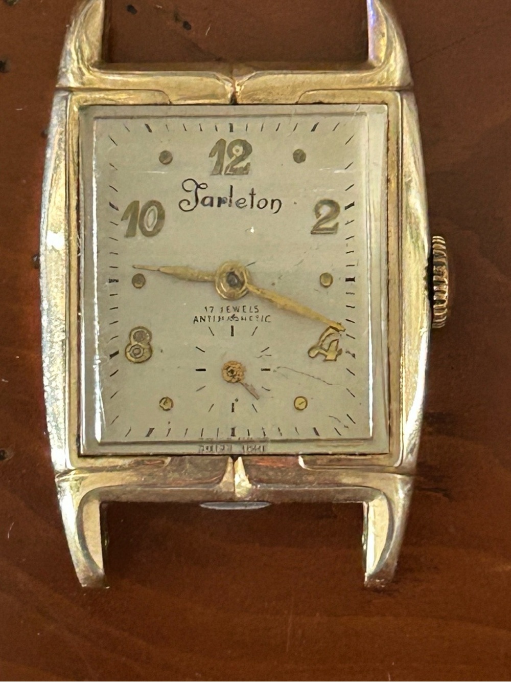 Vintage Tarleton Tank Gold Plated Curved Manual Watch. 10K RGP. Repair